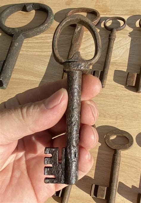 Old Antique Keys Jail Strong Box Padlock Door Lock Steel Iron Key Lot Collection | eBay