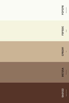25+ Best Beige Color Palettes with Names and Hex Codes in 2024 | Beige color palette, Tan color ...