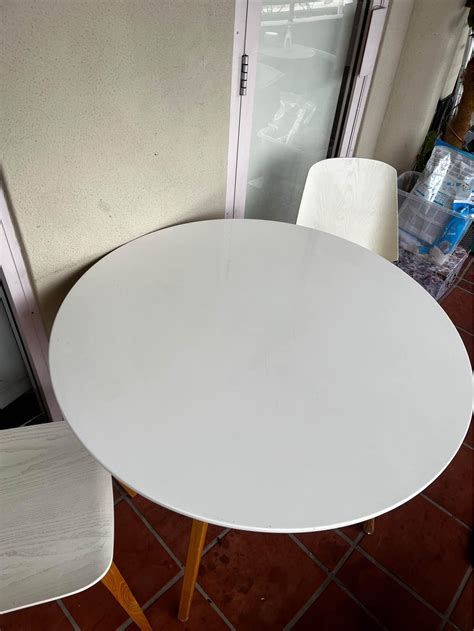 Round dining table with two chairs - Dining Tables - Sydney, Australia | Facebook Marketplace