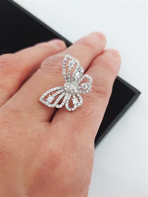 Butterfly Ring Mariah Carey Solid 925 Sterling Silver With - Etsy UK