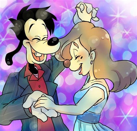 Dancing with My Sweetheart | by Y @ Pixiv.net // max and roxanne; goof troop; a goofy movie ...