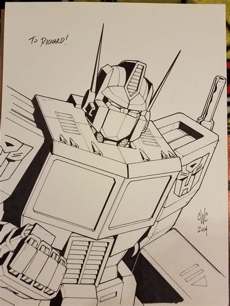 Optimus Prime artwork from Heroescon 2017 : r/transformers