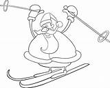 Premium Vector  Coloring Book For Children Set Of Skiers Black And sketch template