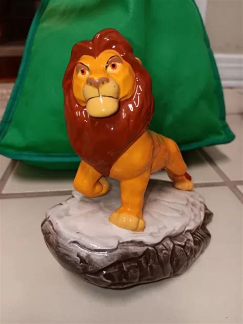 DISNEY'S THE LION King MUFASA on Pride Rock 5" Porcelain Statue Figure $12.00 - PicClick
