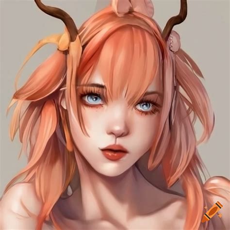 Anime character with peach-colored hair and crab armor