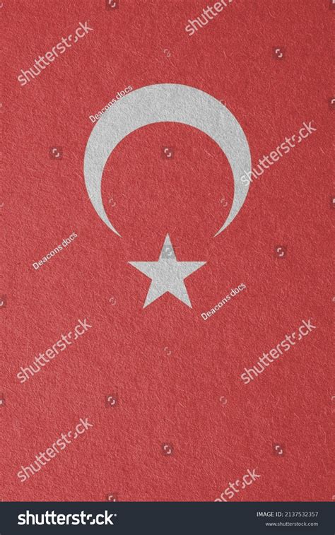 Turkey Flag Outline On Cardboard Surface Stock Photo 2137532357 | Shutterstock