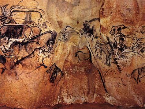 rhinos, bison, horse, young mammoth | Cave paintings, Prehistoric art, Chauvet cave