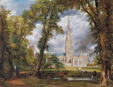 Salisbury Cathedral from the Bishops Grounds Painting | John Constable Oil Paintings