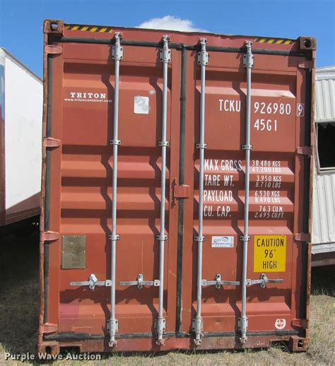 2003 Triton shipping container in Fort Pierre, SD | Item K3907 sold ...