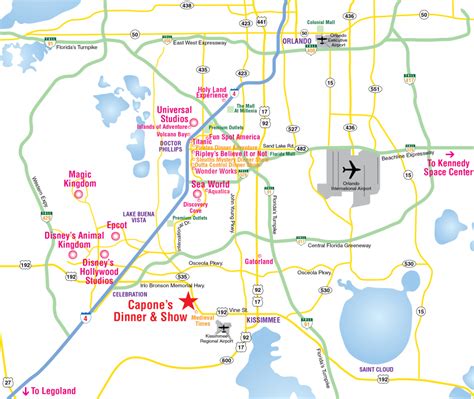 Orlando Florida Theme Parks Map - Free Printable Maps