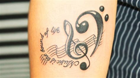 Creative Music Tattoo - Black Poison Tattoos