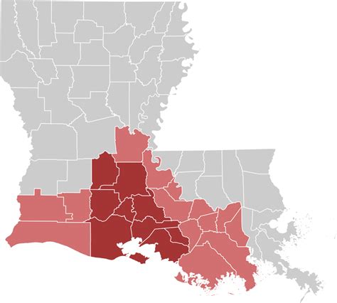 ملف:Acadiana Louisiana region map.svg - المعرفة