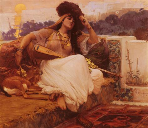 L Indolence Painting | Frederick Arthur Bridgman Oil Paintings