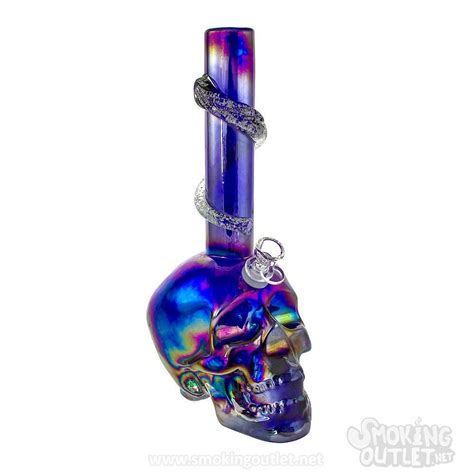 The Crystal Skull Soft Glass Bong | Smoking Outlet