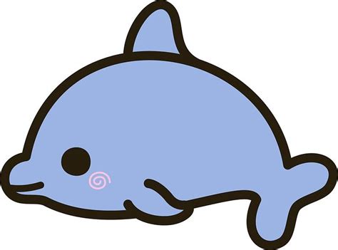 Cute dolphin | Cute animal drawings kawaii, Cute kawaii drawings, Cute ...