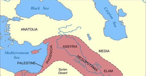 Map of the Fertile Crescent (Illustration) - World History Encyclopedia