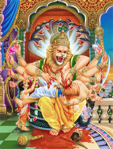 Animated Lord Narasimha Wallpapers