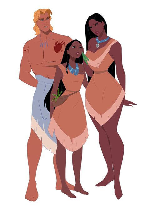 Pocahontas, John Smith and their Daughter by gregkluczynski on DeviantArt