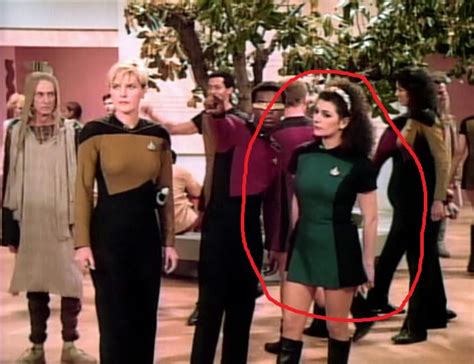 star trek - Why is Counselor Troi in uniform in ST: TNG "Encounter at Farpoint"? - Science ...