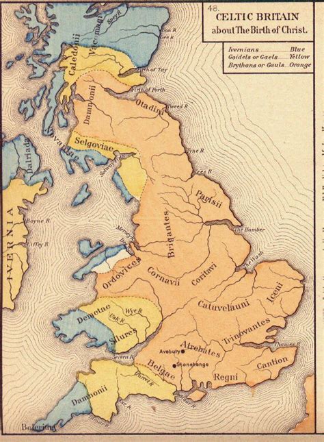 Celtic Britain | Map of britain, English history, Ancient maps