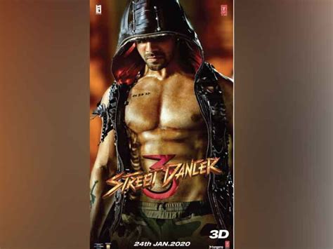 Street Dancer 3D poster: Varun Dhawan shows off his abs. | Moviekoop