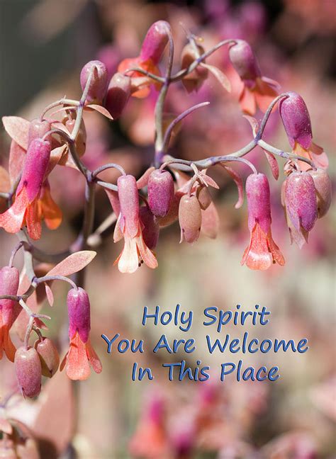 Holy Spirit You Are Welcome In This Place Photograph by Kathy Clark