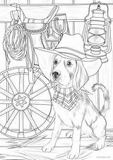 Cowboy Dog – Favoreads Coloring Club sketch template