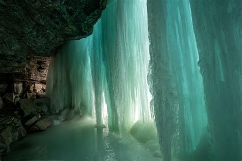 A Beautiful Ice Cave outside Vail, Colorado | We had to climb WI3 ice falls just to get to this ...