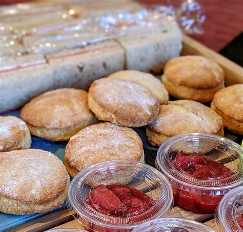 Afternoon Tea with Tea Sandwiches, British Scones, and Strawberry ...