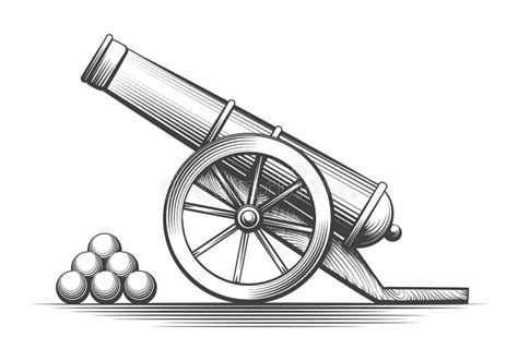 Artillery Gun Sketch - Fititnoora