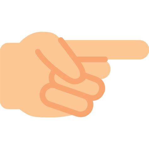 Pointing Right Finger Vector SVG Icon - SVG Repo