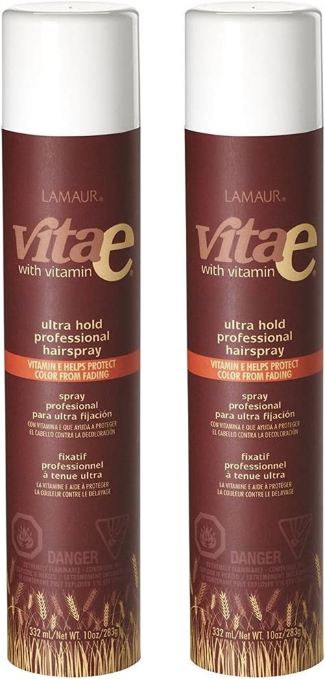 Lamaur Vita-e Ultra Hold Hair Spray with Vitamin E, Pack of 2 (10 oz ...