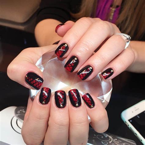 black and red nail designs trends 2017 - Styles 7