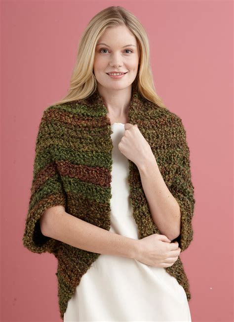 Simple Crochet Shrug – Lion Brand Yarn