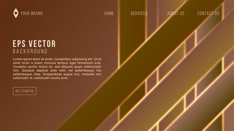 Brown template web banner page with gradient color. Design with liquid ...