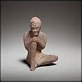 Terracotta statuette of a seated African (known as Ethiopian) boy | Greek, Rhodian | Late ...
