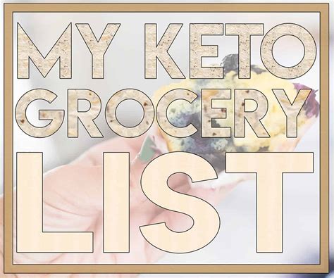 A Grocery List for the Keto Diet - The Hungry Elephant