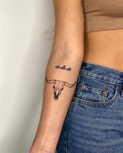 Longhorn Bull Tattoo by @lonelybanditstudio - Tattoogrid.net