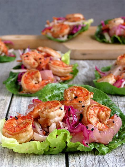 Shrimp Lettuce Wraps - Yummy Addiction