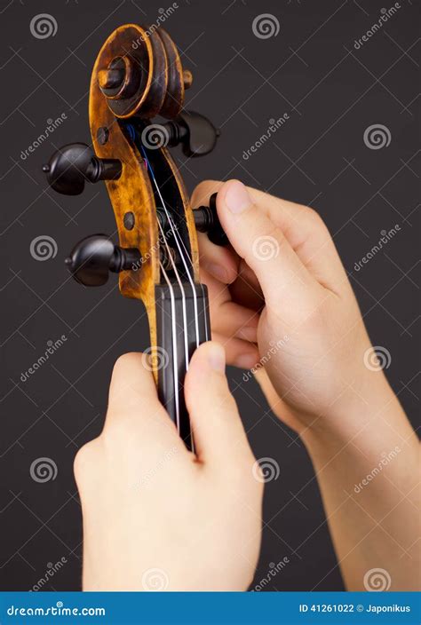 Tuning violin stock photo. Image of black, performance - 41261022