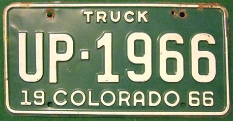 COLORADO 1966 ---TRUCK LICENSE PLATE | Jerry "Woody" | Flickr