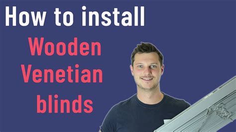 How to install a wooden Venetian blind - YouTube