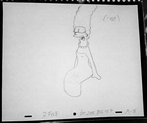 The Simpsons Marge Original Production Drawing Fear of Flying 1994 Animation UF | eBay