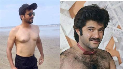 Anil Kapoor shirtless without chest hair Anil Kapoor workout in minus ...