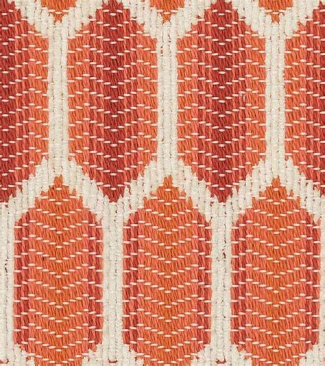 Orange Geometric Upholstery Fabric Durable Pink Orange - Etsy