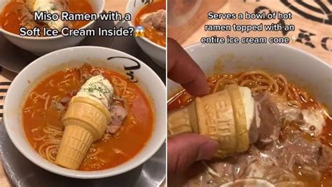 Viral Video Of Ramen Soup With Ice Cream Is Giving Foodies Mixed Thoughts - NDTV Food