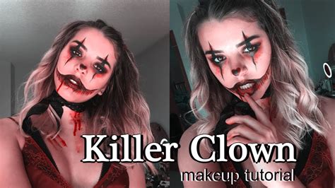 Killer Clown Makeup Tutorial - YouTube