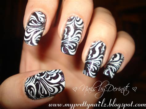 Fun Swirl Pattern Konad Nail Art Stamping Design - "Konad Nail Art" "Konad M63" "nail art ...