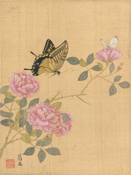 Landscape and Flowers – Korean Folk Art