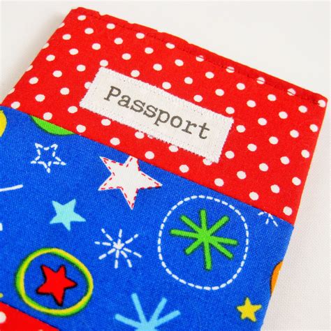 Passport Cover Kids Fabric Bright Colours Passport Holder | Etsy